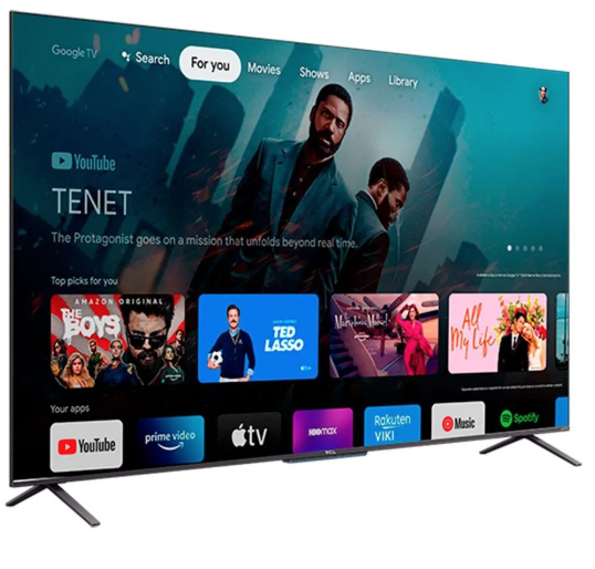 Smart TV TCL 65 Polegadas QLED 4K UHD, Google TV, 3 HDMI, 2 USB, Bluetooth, Wi-Fi, Google Assistente, IA - 65C725 — foto 2